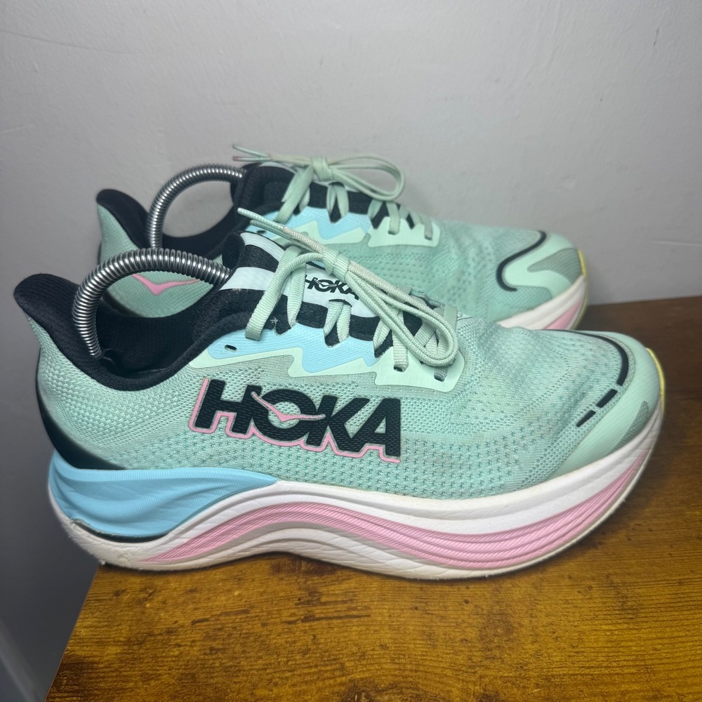 Hoka Skyward X Running Shoes Women Size 9 Mint Pink 1147912 MSP